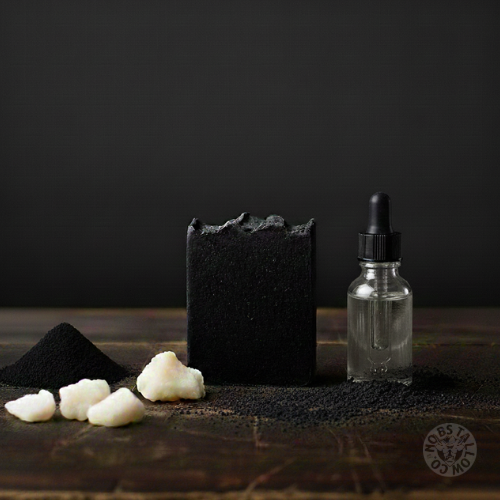 Charcoal Tallow Soap I Black Gold Cleansing Bar